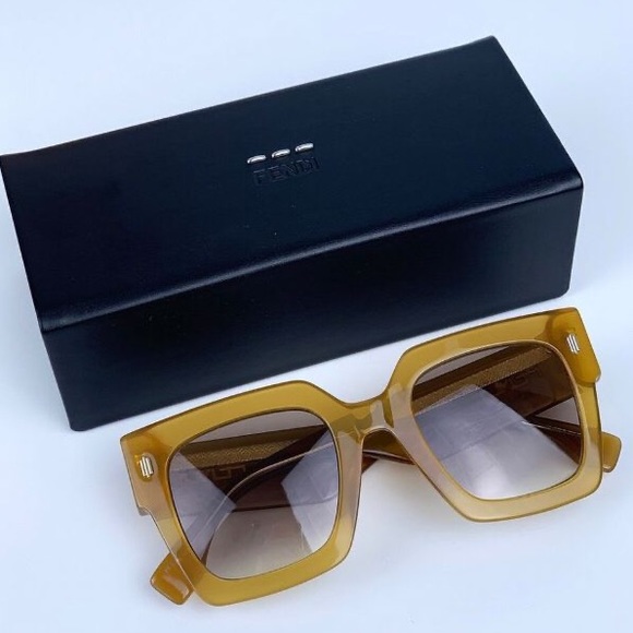 FENDI Acetate Oversized Square Sunglasses - FF0457 - Picture 12 of 13